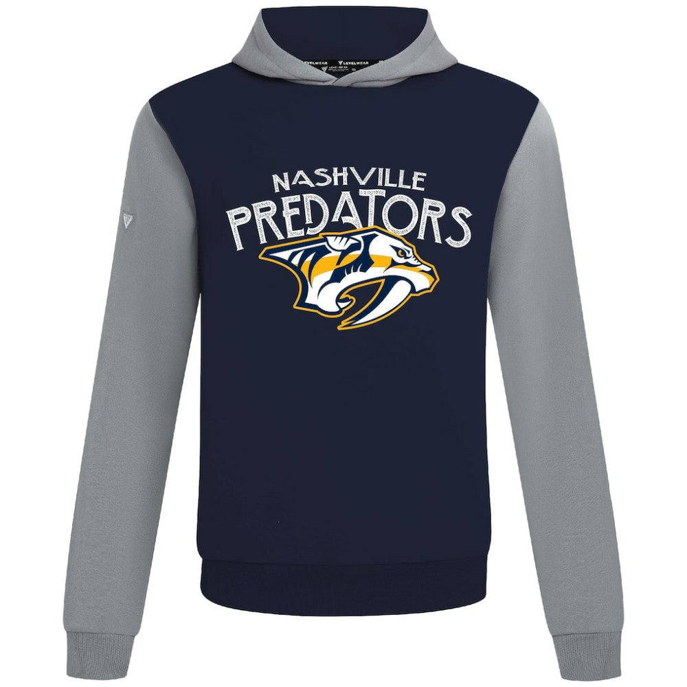 Nashville Predators Levelwear Ultimate Mission Pullover Hoodie - Navy/Gray - NHL 203091702