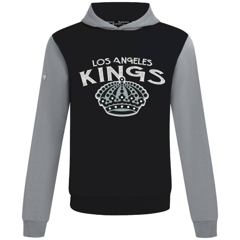 Los Angeles Kings Levelwear Ultimate Mission Pullover Hoodie - Black/Gray - NHL 203091718