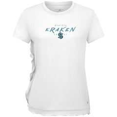 Seattle Kraken Levelwear Women's Airflow Scratched T-Shirt - White - NHL 203091795