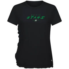 Dallas Stars Levelwear Women's Airflow Scratched T-Shirt - Black - NHL 203091812