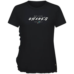 San Jose Sharks Levelwear Women's Airflow Scratched T-Shirt - Black - NHL 203091814