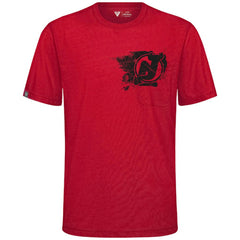 New Jersey Devils Levelwear Focal Blasted T-Shirt - Red - NHL 203091833