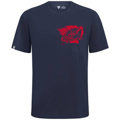 Columbus Blue Jackets Levelwear Focal Blasted T-Shirt - Navy - NHL 203091847