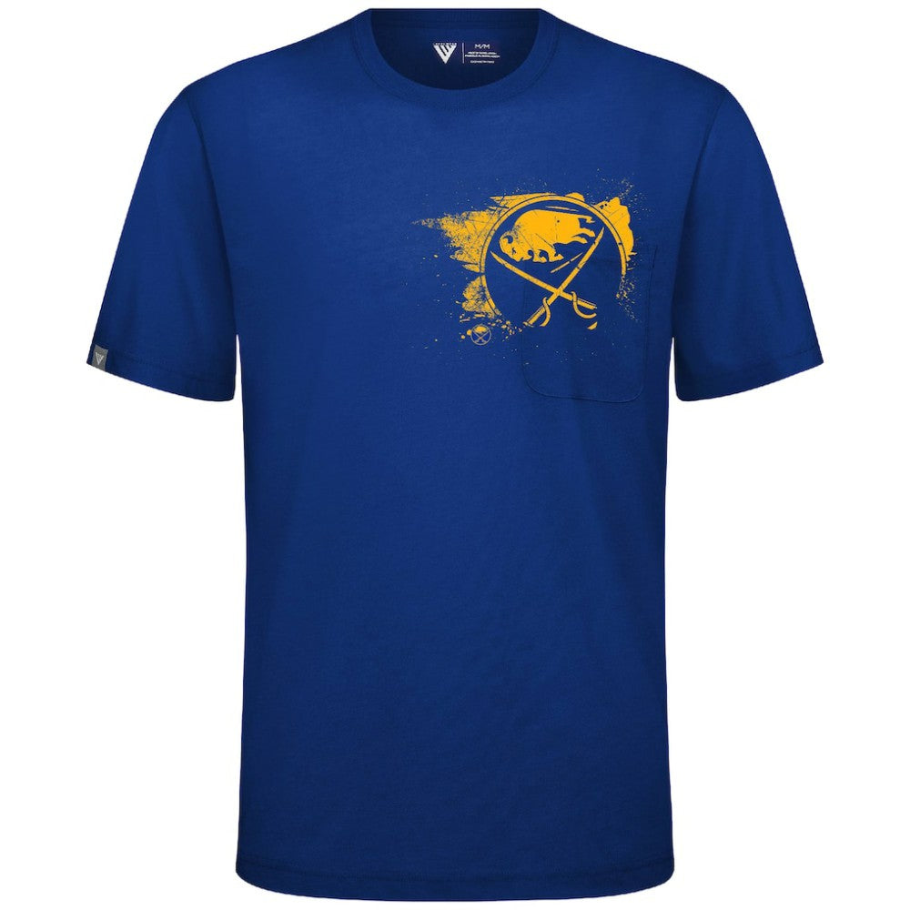 Buffalo Sabres Levelwear Focal Blasted T-Shirt - Royal - NHL 203091878
