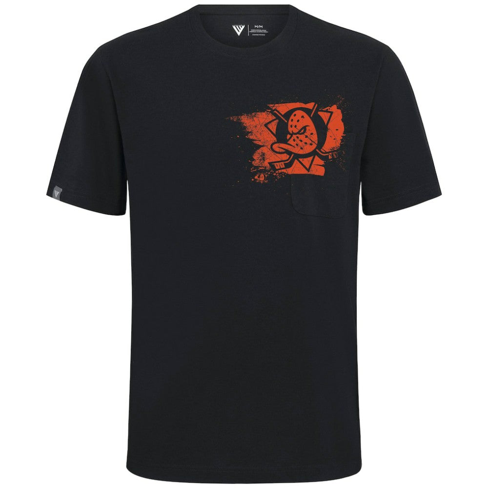 Anaheim Ducks Levelwear Focal Blasted T-Shirt - Black - NHL 203091880