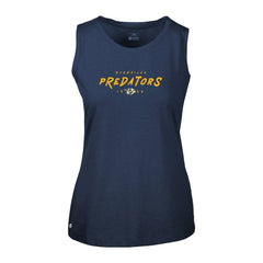 Nashville Predators Levelwear Women's Macy Scratched Tank Top - Navy - NHL 203091901