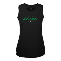 Dallas Stars Levelwear Women's Macy Scratched Tank Top - Black - NHL 203091917