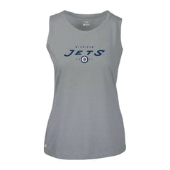 Winnipeg Jets Levelwear Women's Macy Scratched Tank Top - Gray - NHL 203091923