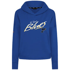 St. Louis Blues Levelwear Women's Sweet Sizzle Tri-Blend Cropped Pullover Hoodie - Royal - NHL 203092232