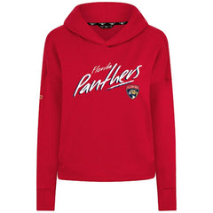 Florida Panthers Levelwear Women's Sweet Sizzle Tri-Blend Cropped Pullover Hoodie - Red - NHL 203092236