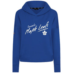 Toronto Maple Leafs Levelwear Women's Sweet Sizzle Tri-Blend Cropped Pullover Hoodie - Royal - NHL 203092245