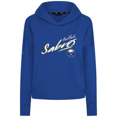 Buffalo Sabres Levelwear Women's Sweet Sizzle Tri-Blend Cropped Pullover Hoodie - Royal - NHL 203092253