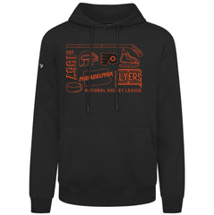 Philadelphia Flyers Levelwear Podium Campaign Pullover Hoodie - Black - NHL 203092400