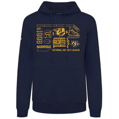 Nashville Predators Levelwear Podium Campaign Pullover Hoodie - Navy - NHL 203092406