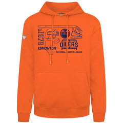 Edmonton Oilers Levelwear Podium Campaign Pullover Hoodie - Orange - NHL 203092430