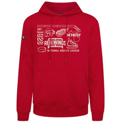 Detroit Red Wings Levelwear Podium Campaign Pullover Hoodie - Red - NHL 203092432