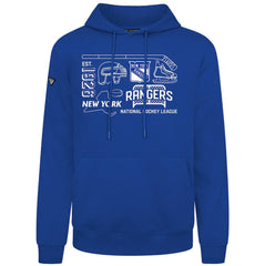 New York Rangers Levelwear Podium Campaign Pullover Hoodie - Royal - NHL 203092434
