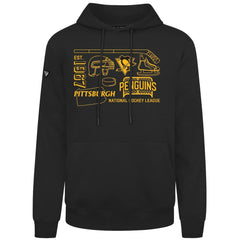 Pittsburgh Penguins Levelwear Podium Campaign Pullover Hoodie - Black - NHL 203092444