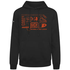 Anaheim Ducks Levelwear Podium Campaign Pullover Hoodie - Black - NHL 203092448