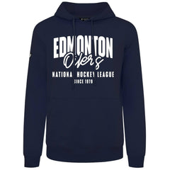 Edmonton Oilers Levelwear Podium Response Pullover Hoodie - Navy - NHL 203092471