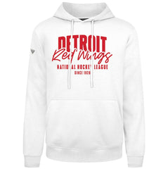 Detroit Red Wings Levelwear Podium Response Pullover Hoodie - White - NHL 203092473