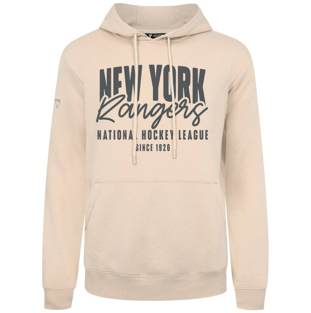 New York Rangers Levelwear Podium Response Pullover Hoodie - Khaki - NHL 203092480