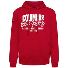 Columbus Blue Jackets Levelwear Podium Response Pullover Hoodie - Red - NHL 203092515