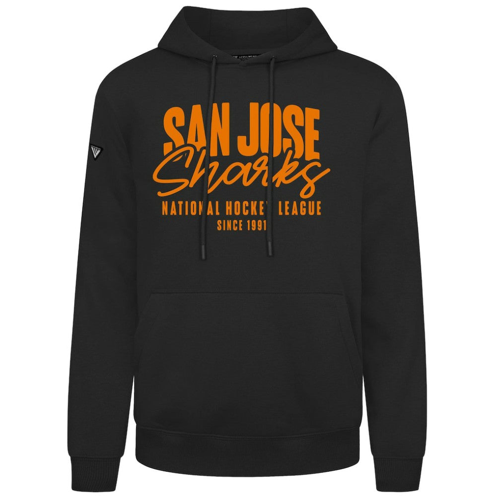 San Jose Sharks Levelwear Podium Response Pullover Hoodie - Black - NHL 203092529