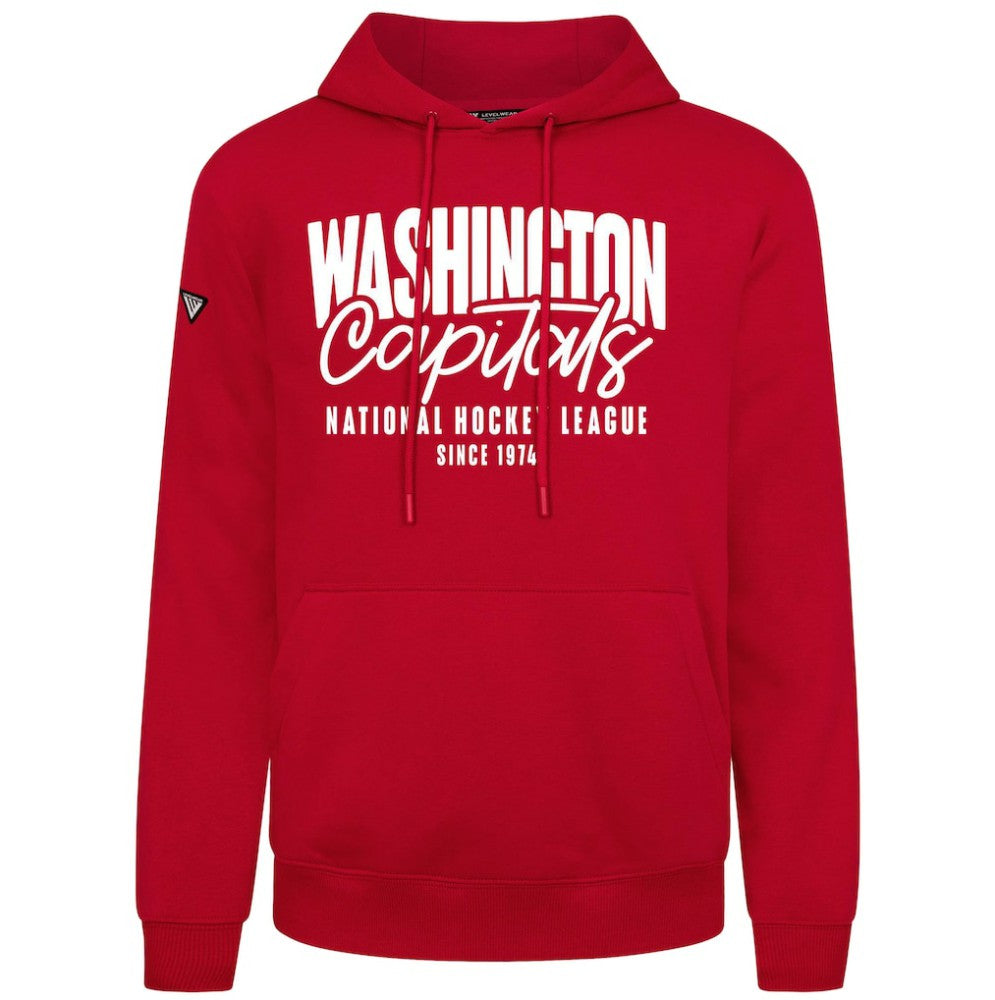 Washington Capitals Levelwear Podium Response Pullover Hoodie - Red - NHL 203092535
