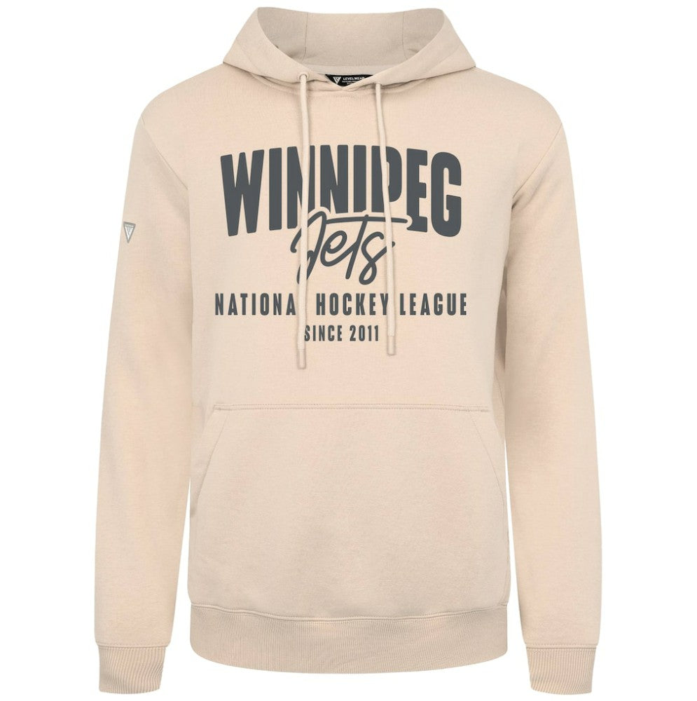 Winnipeg Jets Levelwear Podium Response Pullover Hoodie - Khaki - NHL 203092539