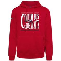 Columbus Blue Jackets Levelwear Podium Powerhouse Pullover Hoodie - Red - NHL 203092555