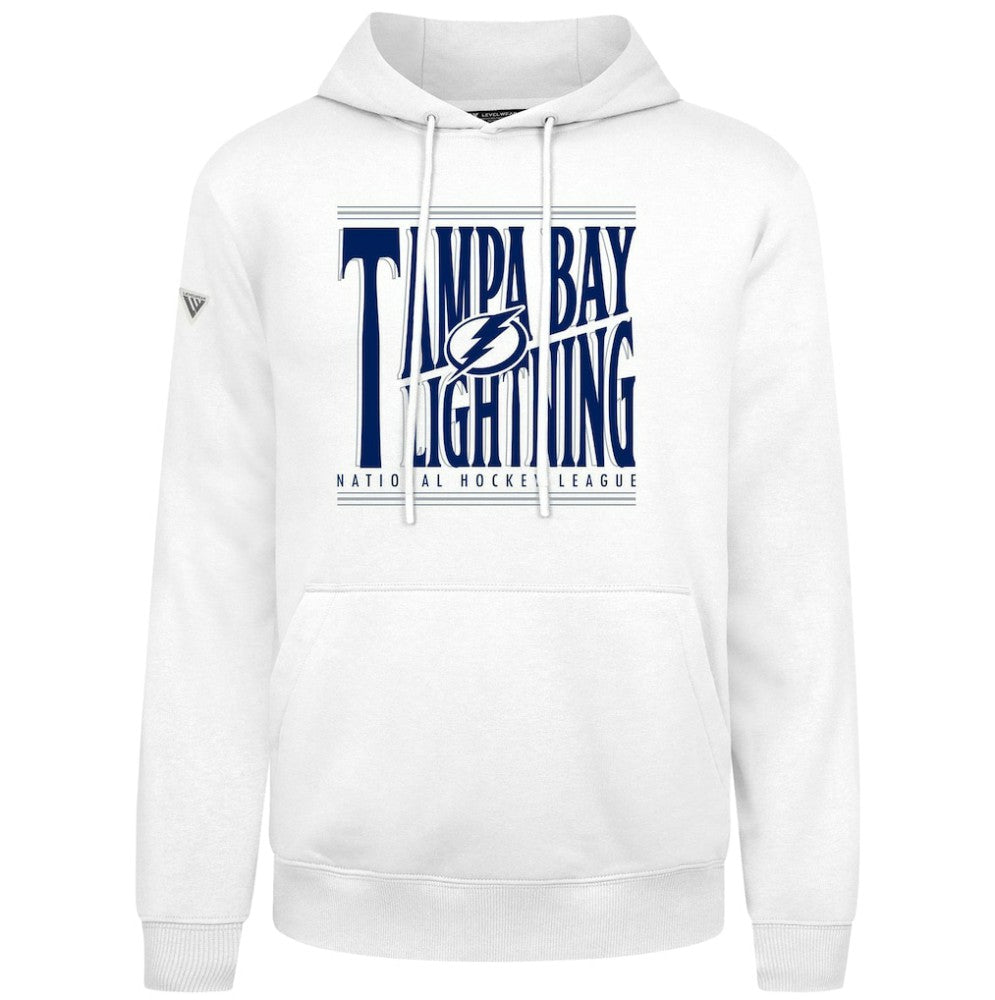 Tampa Bay Lightning Levelwear Podium Powerhouse Pullover Hoodie - White - NHL 203092568