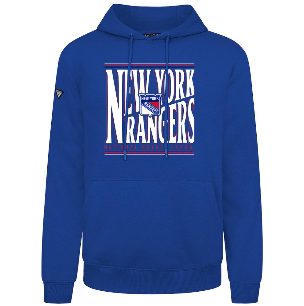 New York Rangers Levelwear Podium Powerhouse Pullover Hoodie - Royal - NHL 203092580