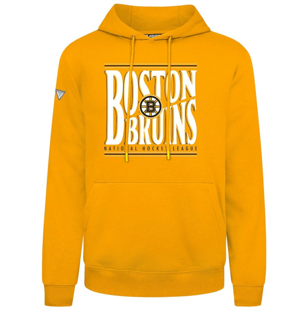 Boston Bruins Levelwear Podium Powerhouse Pullover Hoodie - Gold - NHL 203092590