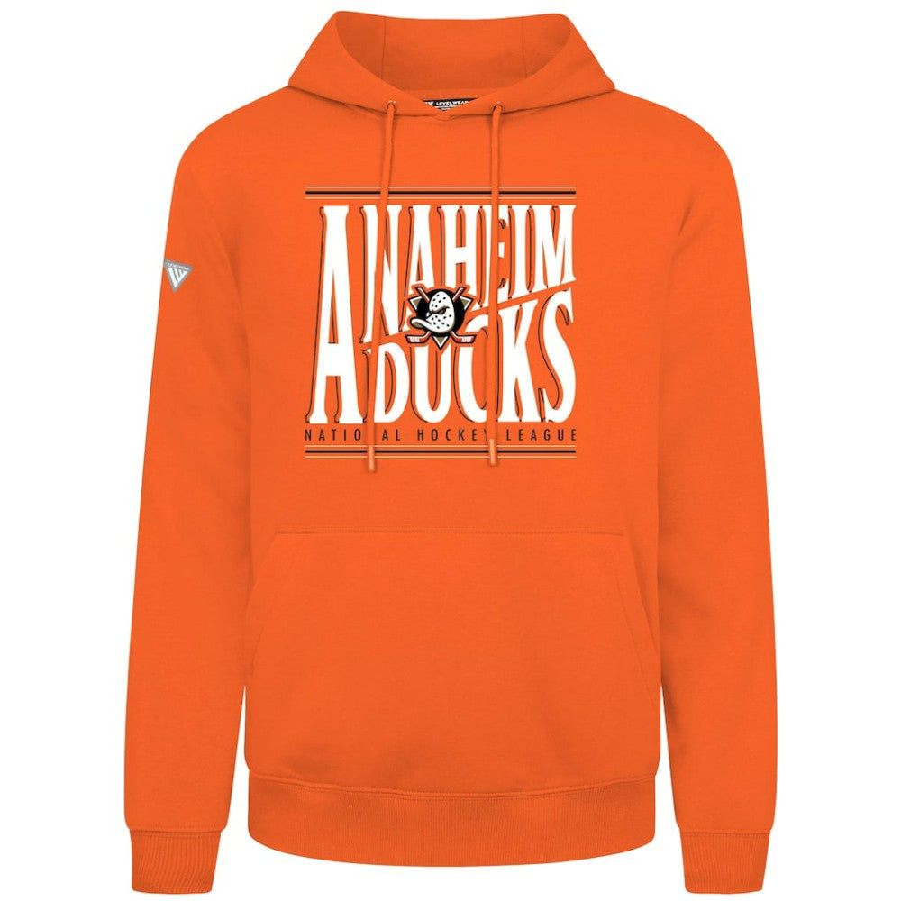 Anaheim Ducks Levelwear Podium Powerhouse Pullover Hoodie - Orange - NHL 203092593
