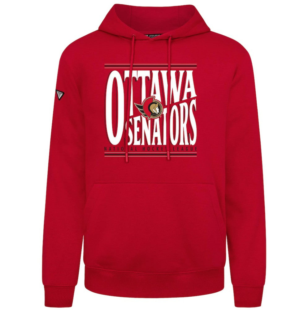 Ottawa Senators Levelwear Podium Powerhouse Pullover Hoodie - Red - NHL 203092595