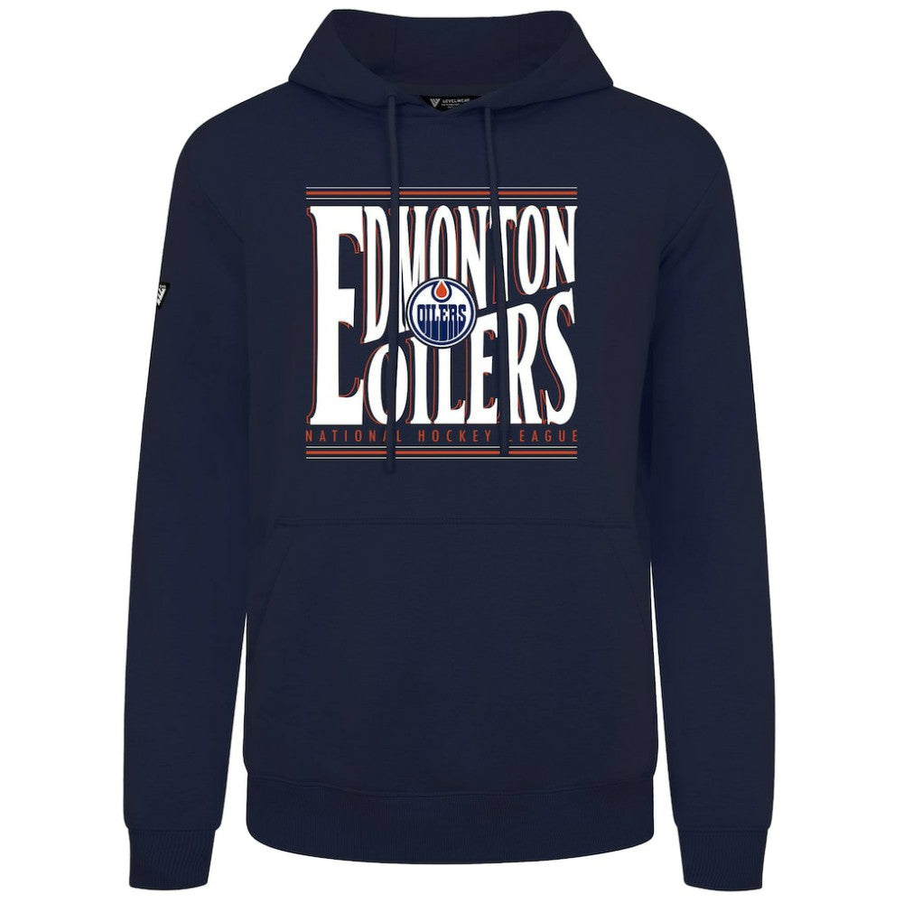 Edmonton Oilers Levelwear Podium Powerhouse Pullover Hoodie - Navy - NHL 203092600