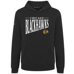 Chicago Blackhawks Levelwear Youth Jr Podium Tally Pullover Hoodie - Black - NHL 203092603