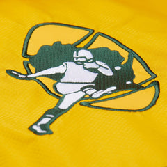 Mitchell & Ness Green Bay Packers Tie Breaker Vintage Logo Lightweight Anorak Half-Zip Windbreaker Gold/Green