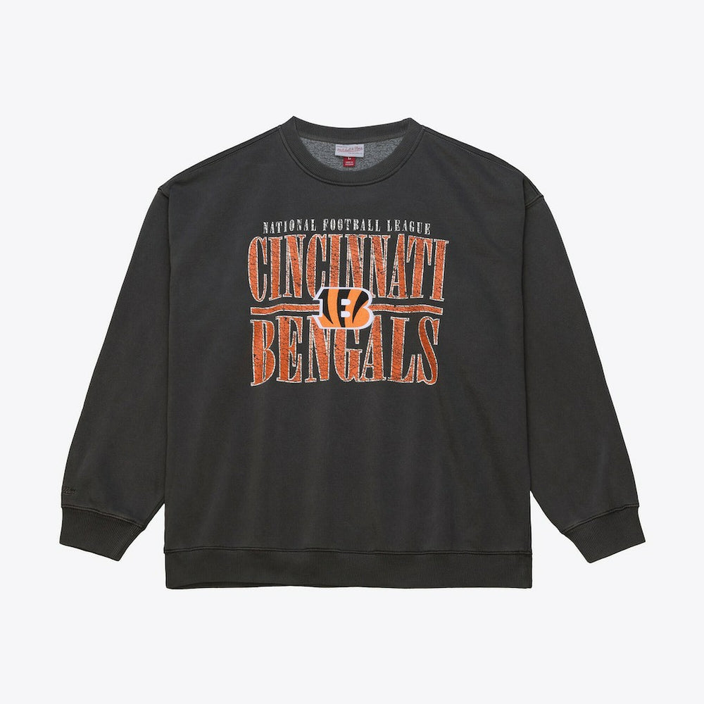 Mitchell & Ness Cincinnati Bengals Downtown Collection Fleece Sweatshirt Black