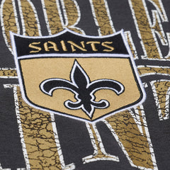 Mitchell & Ness New Orleans Saints Downtown Crew Vintage Logo Sweatshirt Black