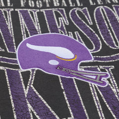 Mitchell & Ness Minnesota Vikings Downtown Crew Vintage Logo Sweatshirt Black