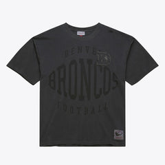 Mitchell & Ness Denver Broncos Downtown Collection Premium Vintage Logo T-Shirt Black