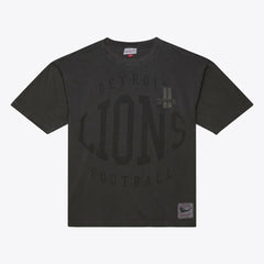 Mitchell & Ness Detroit Lions Downtown Collection Premium Vintage Logo T-Shirt Black