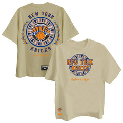 New York Knicks Two Hype Worldwide Collection Premium T-Shirt Khaki