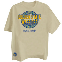 Golden State Warriors Two Hype Worldwide Collection Premium T-Shirt Khaki