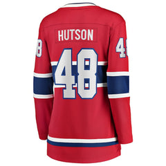 Lane Hutson Montreal Canadiens Fanatics Women's Home Breakaway Player Jersey - Red - NHL 203101800