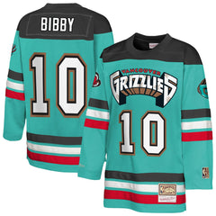 Mike Bibby Memphis Grizzlies Youth Maxxed Out 2.0 Fashion Hockey Jersey Turquoise | Mitchell & Ness