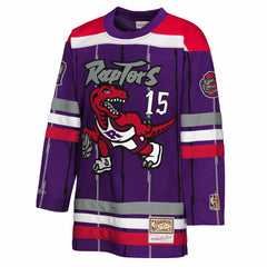 Vince Carter Toronto Raptors Youth Maxxed Out 2.0 Fashion Hockey Jersey Purple | Mitchell & Ness online
