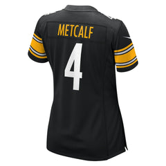Nike DK Metcalf Pittsburgh Steelers Women's Team Game Jersey Black